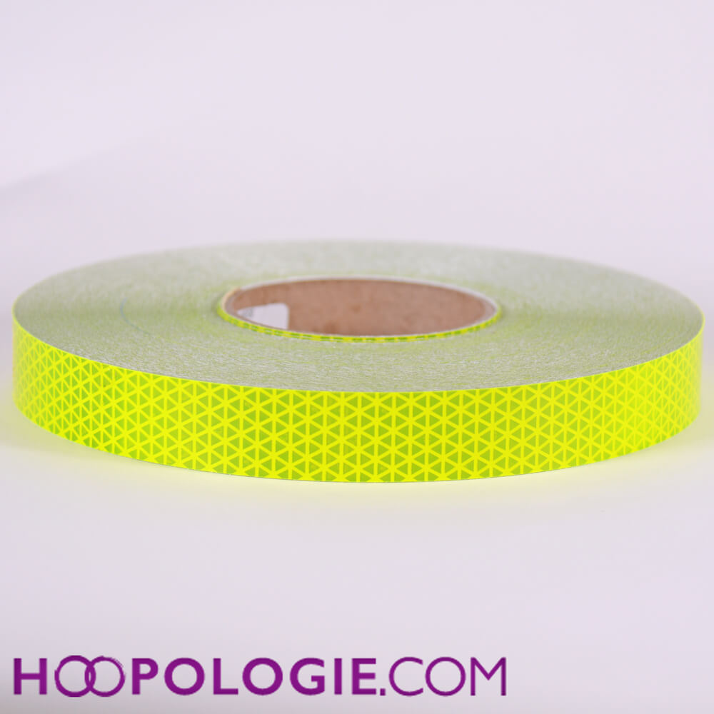 Reflecterende hoepeltape geel safety reflective fluor yellow